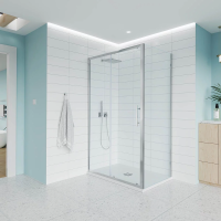 Душевой угол раздвижной E1-SP-CH-18090-01-C9 1800х900x1950 Цвет профиля Хром Стекло  Прозрачное Veconi