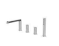 Смеситель на борт ванны с ручным выдвижным душем, хром  UNO-BVD4-CRM BelBagno