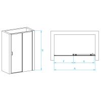 Душевая дверь RGW PA-017 140*195 350801714-11 профиль Хром стекло Прозрачное 6 мм RGW