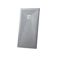 Поддон для душа из искуственного камня квадратный / прямоугольный VST-4SR8010G цвет серый Vincea