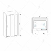 Душевая дверь RGW PA-13 120*195 06081312-11 профиль Хром стекло Прозрачное 5 мм RGW