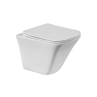 Чаша унитаза подвесного безободкового с креплением 500х340х405 BB052CHR BelBagno