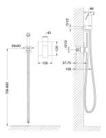 Смеситель встроенный с гигиеническим душем Timo Selene 2089/00SM хром