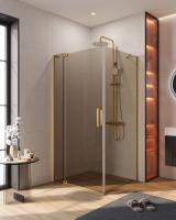 Душевой уголок прямоугольный.     SLIDER-AH-1-100-90/100-BR-BORO (900-1000)x1000x1950 Cezares