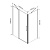 Душевой уголок, прямоугольный VSR-1O8010CL 1000х800х1900 профиль хром стекло прозрачное VINCEA